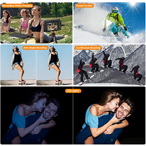 Digital Vlogging Camera with 4K, Autofocus & 16X Zoom