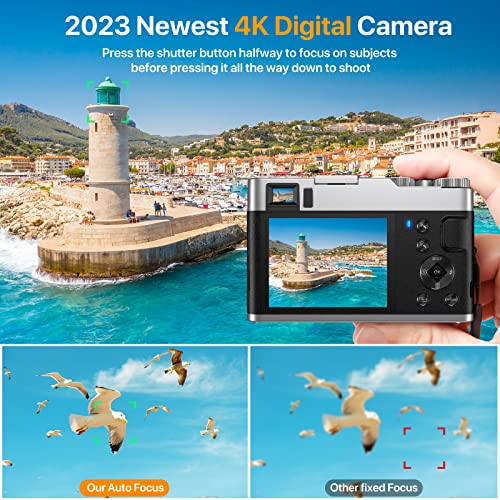 VAHOIALD 4K Autofocus Camera - Vlogging & Photography