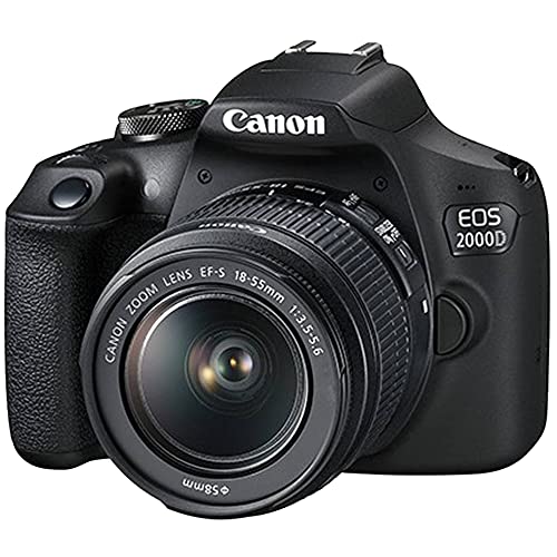 Canon EOS 2000D Rebel T7 DSLR Camera Bundle
