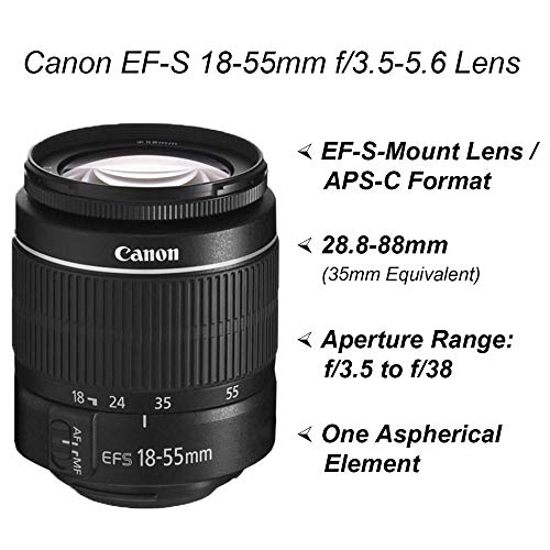 Canon EOS 2000D Rebel T7 DSLR Camera Bundle