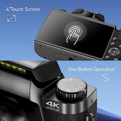 BooHAN 4K WiFi Camera, 64MP Mirrorless - Personal Taste