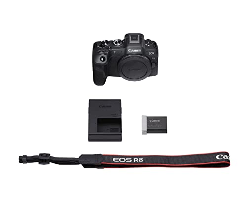 Canon EOS R8 Full-Frame Mirrorless Camera, 24.2 MP, 4K Video