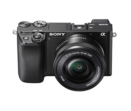 Sony Alpha A6100 Mirrorless Camera, 16-50mm Zoom Lens