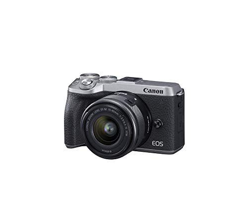 Canon EOS M6 Mark II Camera Kit, Silver