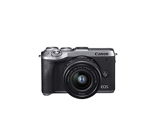 Canon EOS M6 Mark II Camera Kit, Silver