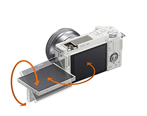 Sony Alpha ZV-E10 Mirrorless Vlog Camera - White