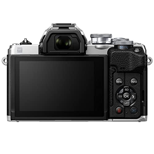 Olympus E-M10 Mark IV Mirrorless Camera with 14-42mm Lens, Silver