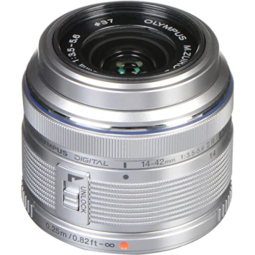 Olympus E-M10 Mark IV Mirrorless Camera with 14-42mm Lens, Silver