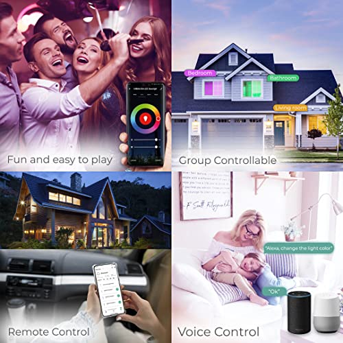 INFIBRITE 6 Inch WiFi Smart Ultra-Thin LED Ceiling Mount Recessed Light 12W 1100LM Dimmable with Junction Box, App & Voice Control, Alexa/Google Compatible, ETL & Energy Star, Wet Rated (24 Pack)