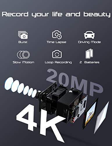 Apexcam 4K Sports Camera with WiFi and Remote