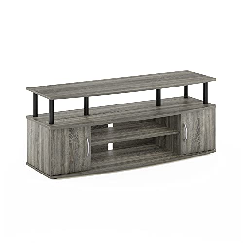 Large TV Stand in French Oak Grey/Black