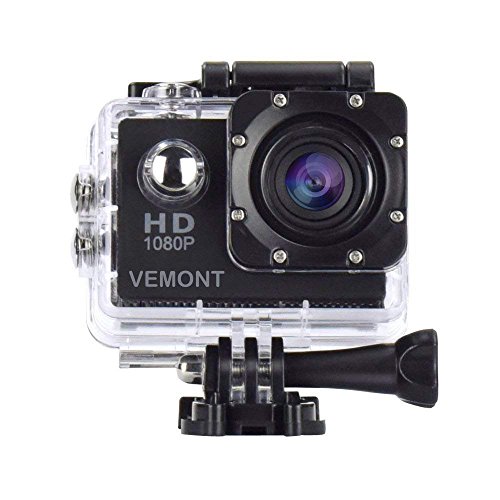 Vermont Full HD Action Camera with Wide-Angle Lens