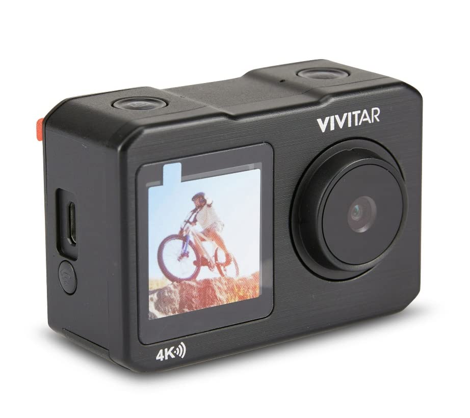 Vivitar 4K Action Camera Bundle - Dual Screens, WiFi