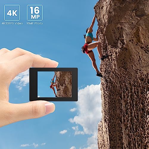 SJCAM 4K Action Camera with Dual Screen, Wide Angle