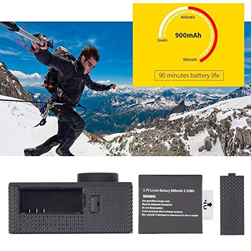 Vermont Full HD Action Camera with Wide-Angle Lens
