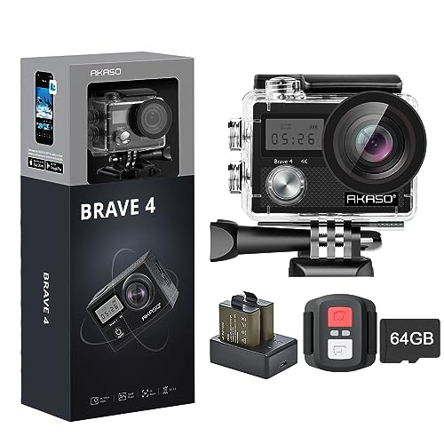 AKASO Brave 4 4K Action Camera Bundle