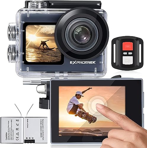 Exprotrek 4K Action Camera: Touch Screen, Stabilized