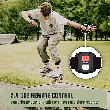 Exprotrek 4K Action Camera: Touch Screen, Stabilized