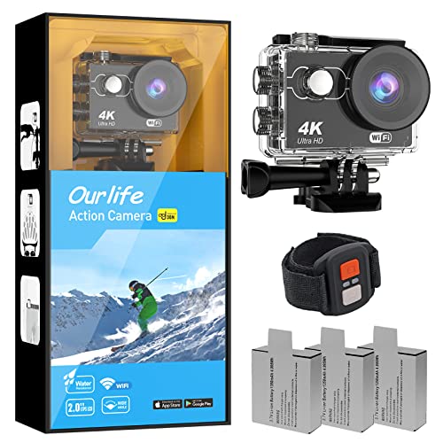 Ultra HD WiFi Waterproof Action Camera with Remote Control
