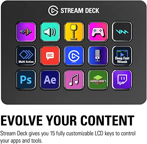 15-Key Studio Controller for OBS, Twitch, etc