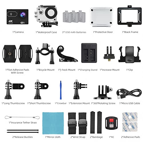 Ultra HD WiFi Waterproof Action Camera with Remote Control