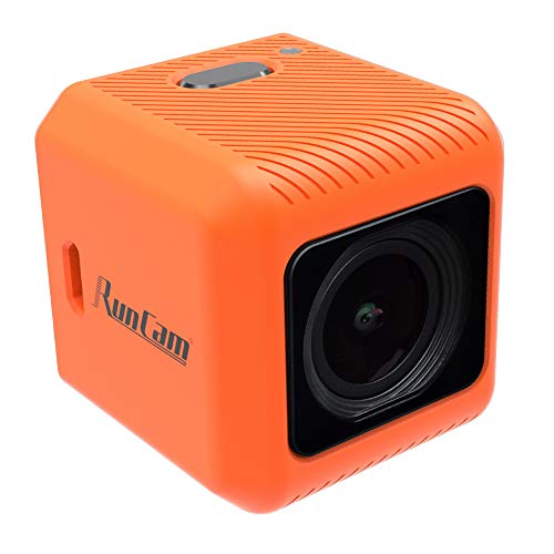 RunCam 5 4K FPV Camera 1080P HD Micro Action Camera EIS Supported 145 Degree FOV for FPV Racing Drone and Sport Video Recording, Orange