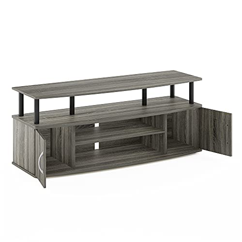 Large TV Stand in French Oak Grey/Black