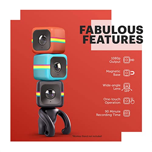 Polaroid Cube+ 1440p Mini Lifestyle Action Camera with Wi-Fi & Image Stabilization (Black)