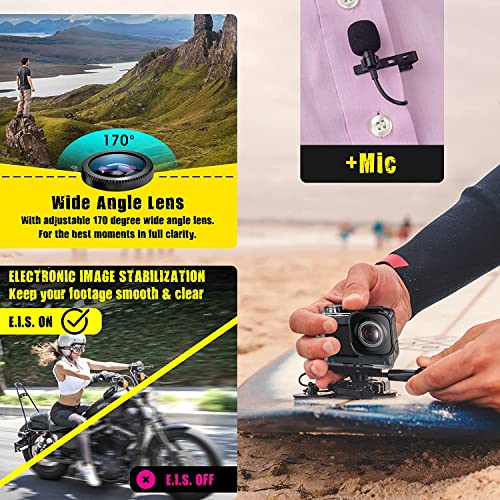 Ultra HD 4K Waterproof Action Camera - Dark Gray