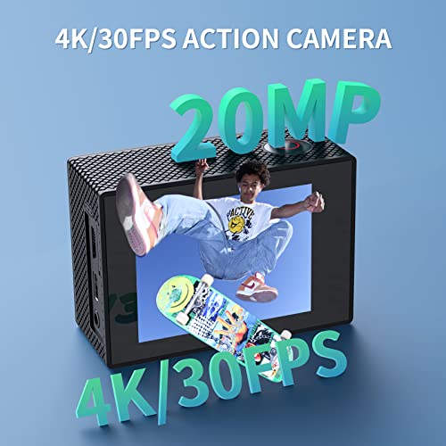 TIMNUT 4K Action Camera - Waterproof, Ultra HD, WiFi