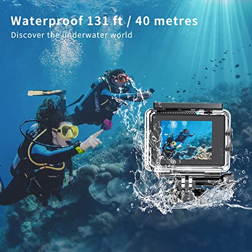 TIMNUT 4K Action Camera - Waterproof, Ultra HD, WiFi