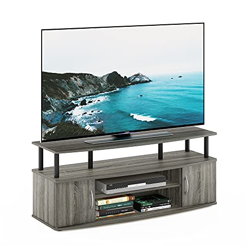 Large TV Stand in French Oak Grey/Black