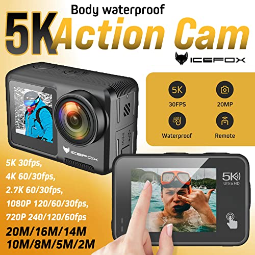 Icefox 5K Touch Screen Action Camera