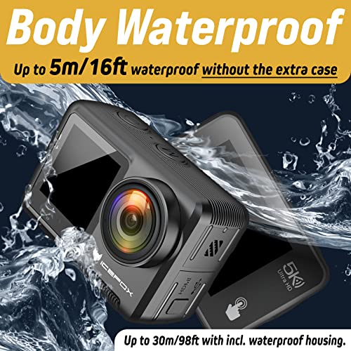Icefox 5K Touch Screen Action Camera