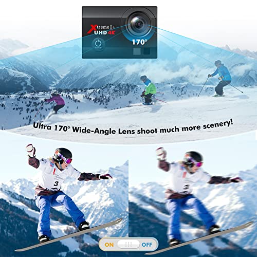 4K Action Camera with WiFi and 170° Wide Angle
