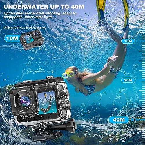 4K60FPS WiFi Action Camera with Dual Screen