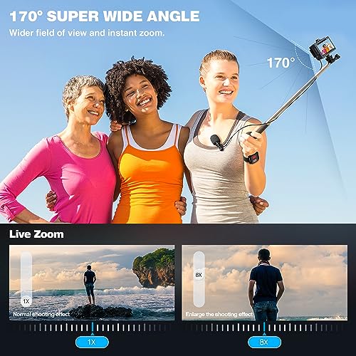 4K60FPS WiFi Action Camera with Dual Screen