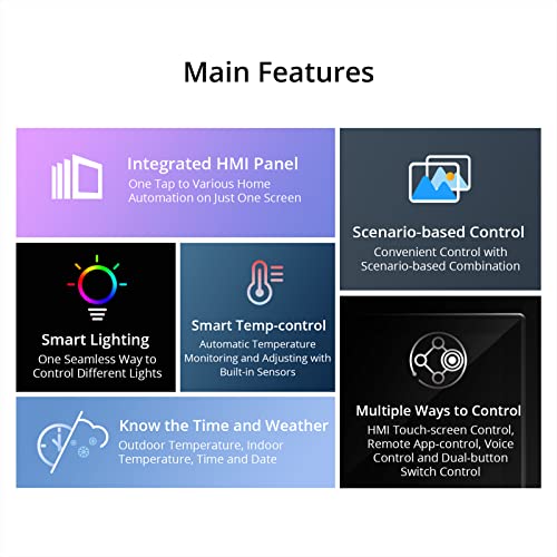 WiFi Smart Scene Wall Switch for Smart Home