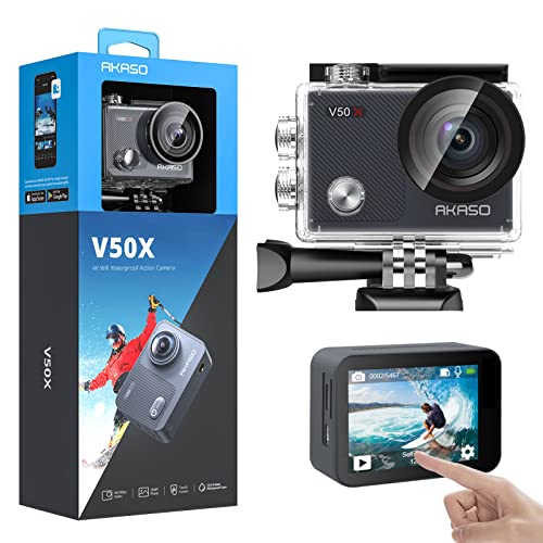 AKASO V50X 4K WiFi Action Camera: Touch Screen, Waterproof