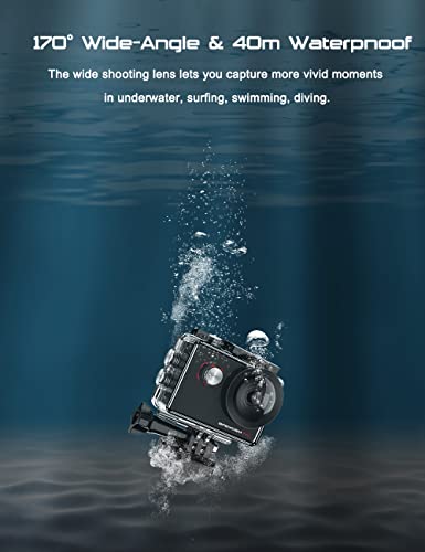 Apexcam 4K WiFi Underwater Helmet Camera