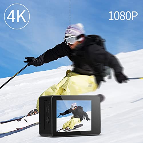 Jadfezy 4K WiFi Action Camera with Remote