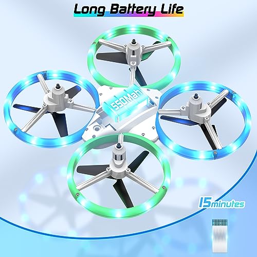 Colorful LED Mini Drone - Easy Beginner Flying
