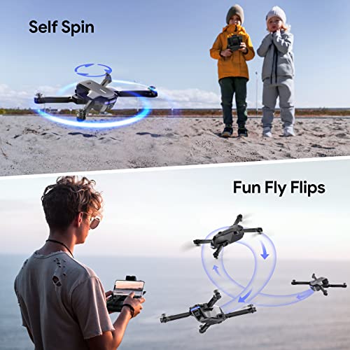 Foldable FPV Drone with 2K Camera for Adults