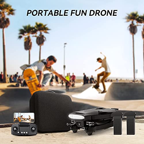 HS260 Drone: Adjustable HD Camera, Foldable Quadcopter (Black)
