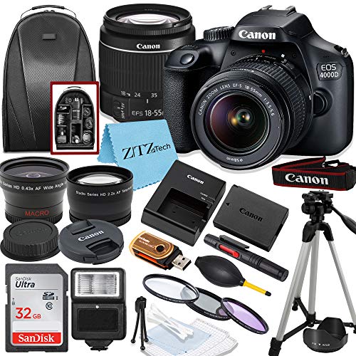 Canon EOS T100/4000D DSLR Camera Kit with Accessories