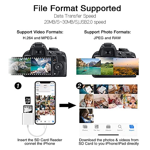 Plug and Play iPhone iPad Camera Memory Card Reader