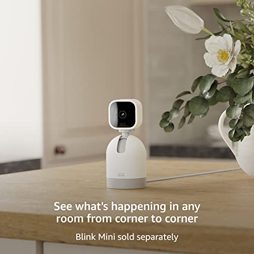 Blink Mini Pan-Tilt Mount | Rotating mount accessory for Mini indoor plug-in smart security camera (Black)