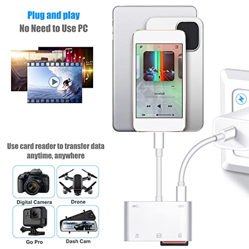 DenicMic SD CF Card Reader for Apple Devices