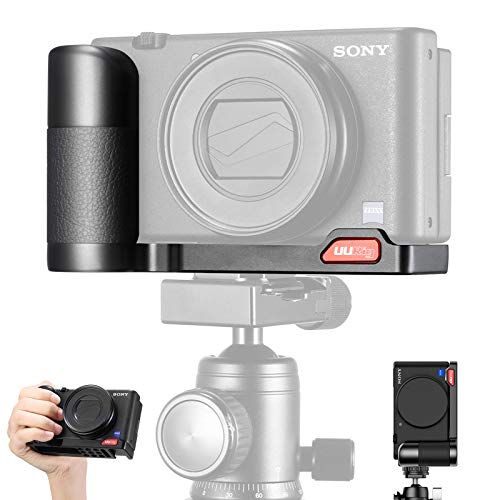 ZV-1 Camera Handle Grip Bracket for Sony ZV-1 Camera, Support Vertical Tripod Mount YouTube Video Shooting ZV1 Vlogging Accessories, w Base Microphone/Fill Light Extension Cold Shoe Mount