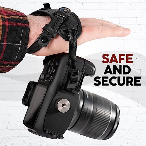 Camera Hand Strap, Rapid Fire Secure Camera Grip ,Padded Camera Strap Compatible with Sony Mirrorless and DSLR Cameras, Premium Wrist Camera Strap - Comfortable, Secure, and Stylish for Photographers